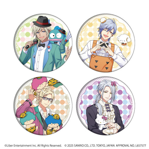 『A3!×Sanrio characters』缶バッジ4個セット03/ドットデザイン(等身イラスト)